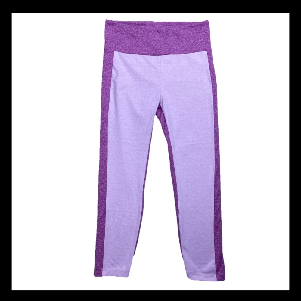 Anthropologie Daily Practice High Rise Leggings Pink Purple Sz Medium Gym Yoga